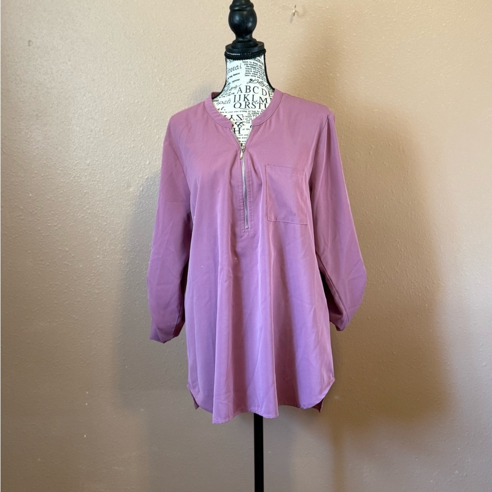 Elegant Mauve Tunic Top
